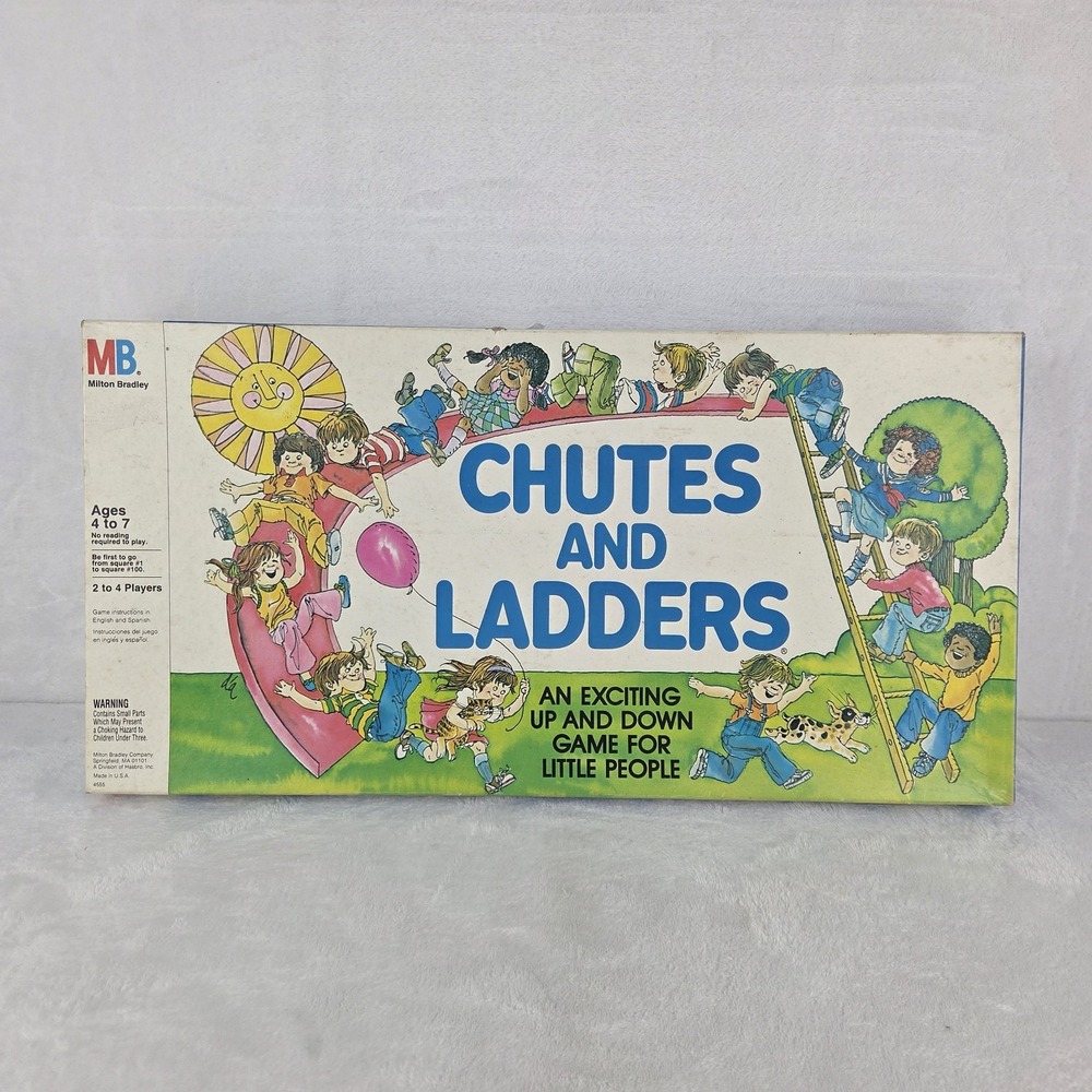 Vintage 1979 Chutes and Ladders Board Game Milton Bradley 100% Complete
